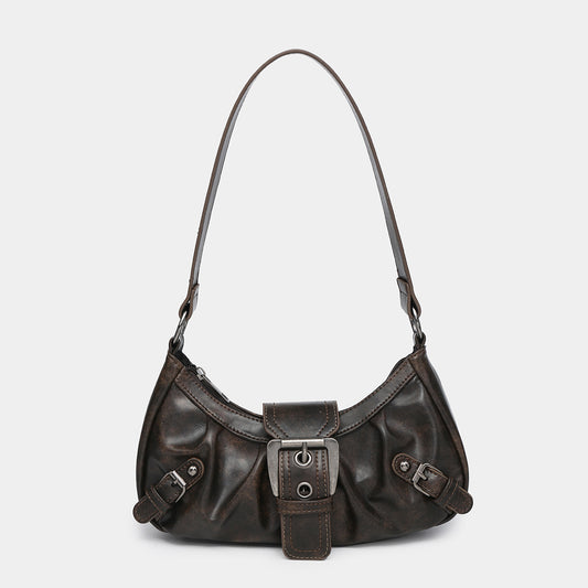 Women's Vintage Vintage Two-tone Leather Shoulder Bag - Sophinity