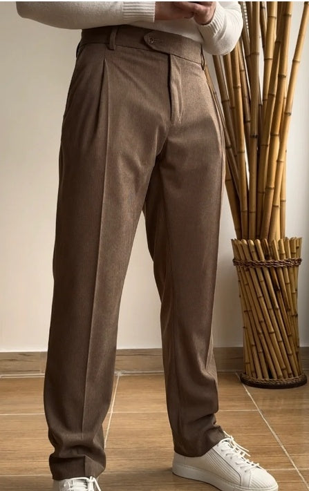 High Waist Slim Fit Business Casual Trousers - Sophinity