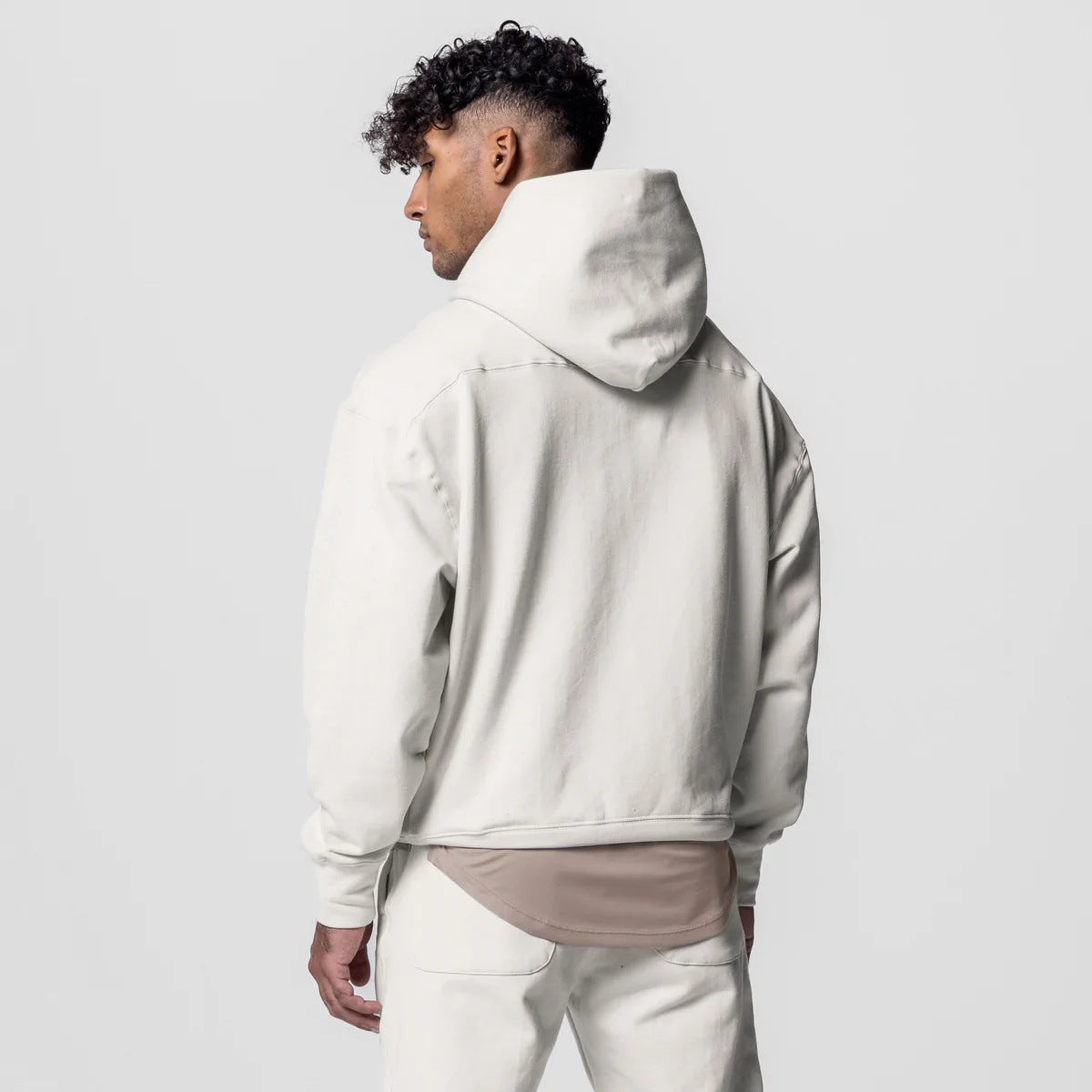 Men's Thick Cotton Hoodies Training Sets Casual Sports Kits Pullover Hooded Top With Pants Sweatshirts Gym Running Tracksuits - Sophinity