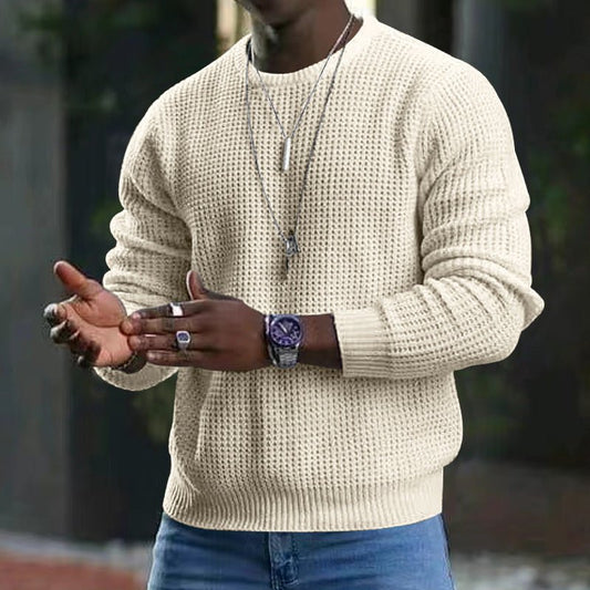 Men's New Youth Round Neck Long Sleeve Pullover Sweater - Sophinity