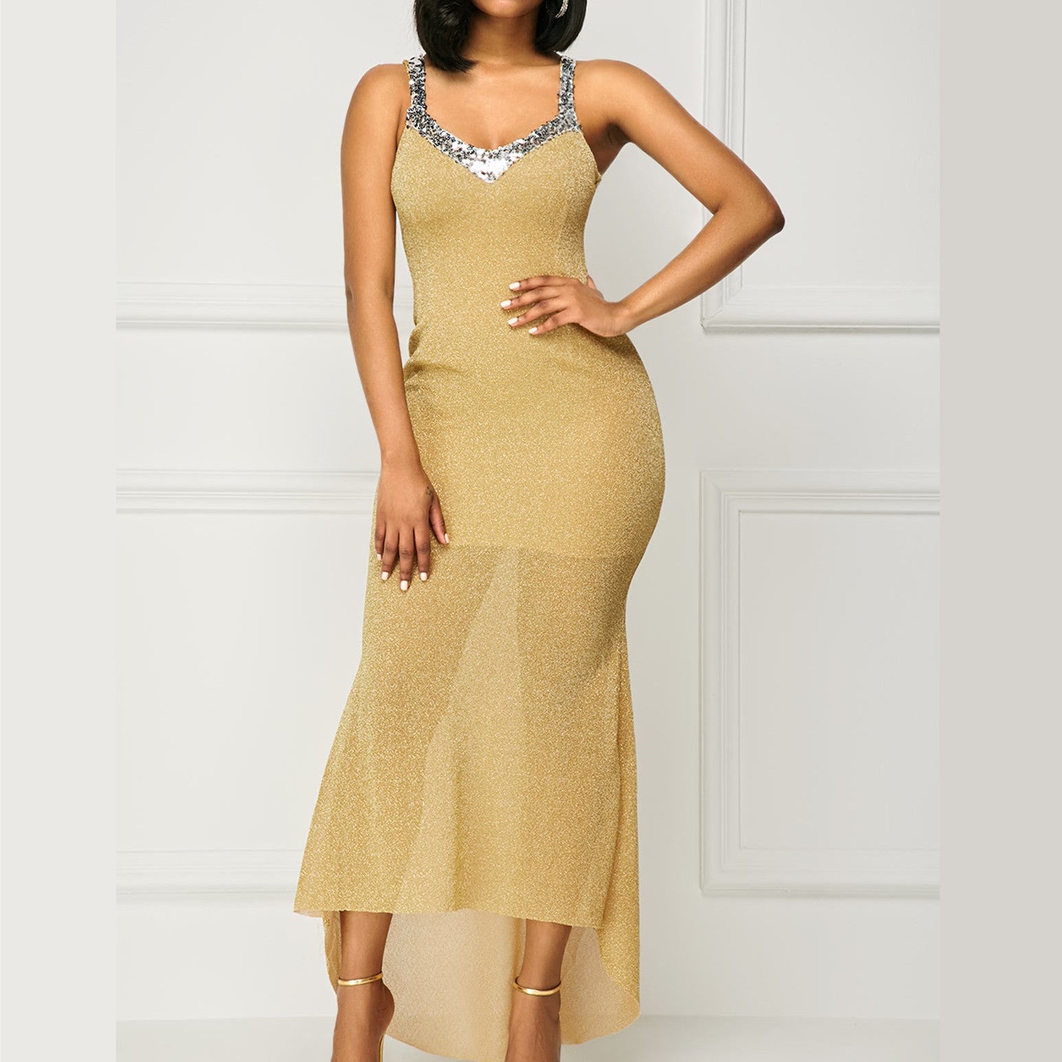 Women's Sequins Formal Dress Fashion - Sophinity