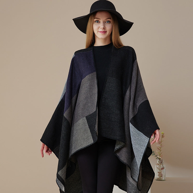 Autumn And Winter Cashmere-like Ethnic Shawl Yunnan Tourism Cape Cloak - Sophinity