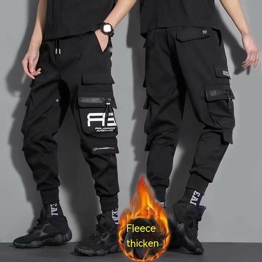 Men's Ankle - tied I Loose Function Multi - pocket Cargo Pants - Sophinity