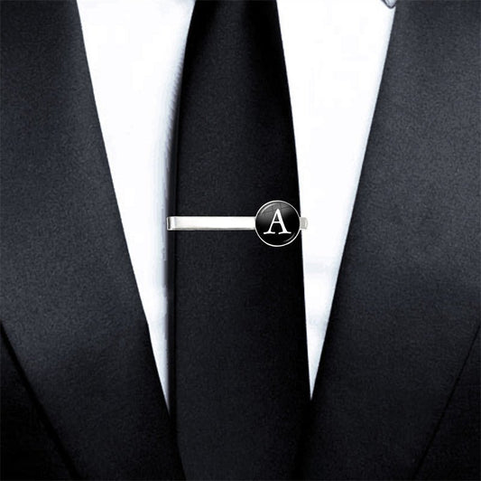 Letter Tie Clip Decoration With French Shirt - Sophinity