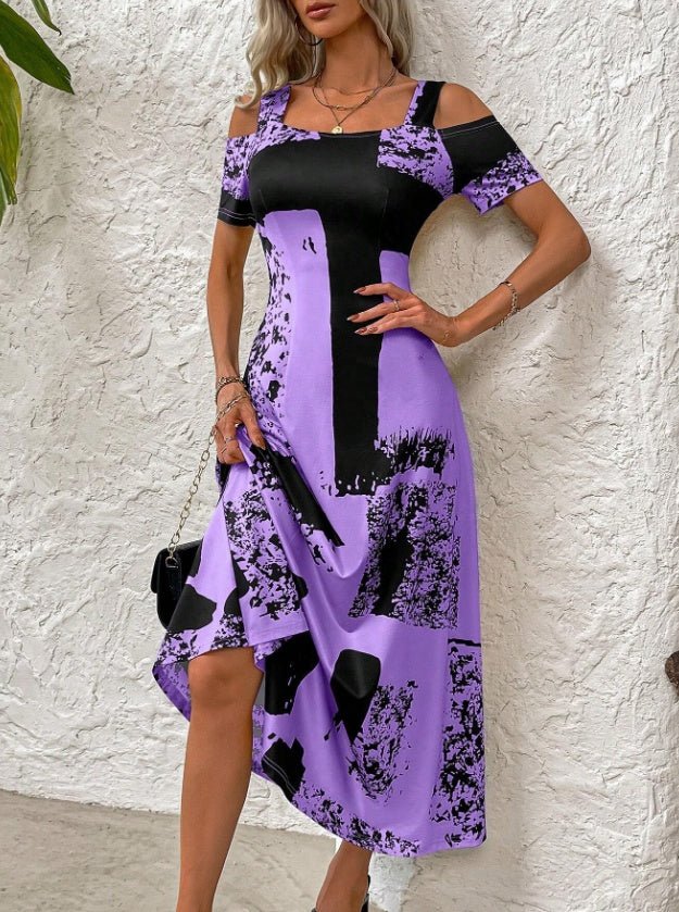Summer Fashion Casual Short Sleeve Dress For Women - Sophinity