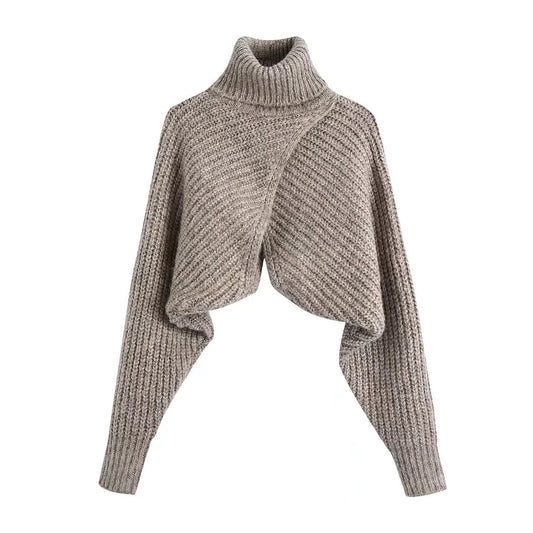 European Style Street Style Turtleneck Bottom Sweater