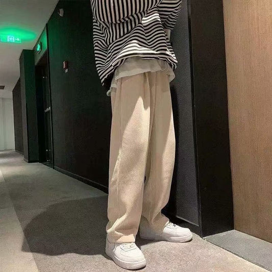 Men's Fashion Casual Corduroy Straight Pants - Sophinity